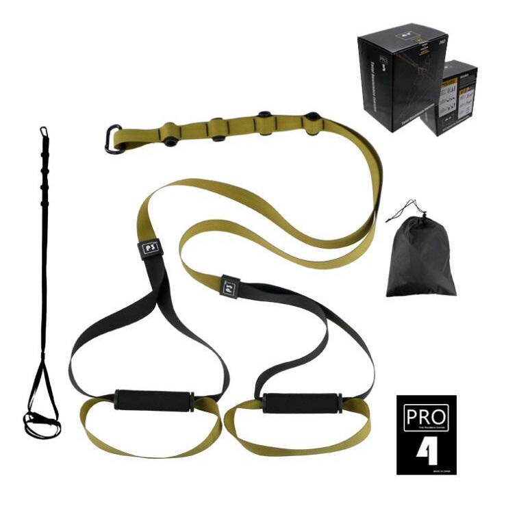 อุปกรณ์เชือกแรงต้าน เครื่องออกกำลังกาย สร้างซิกแพก TRX Training Suspension รุ่นเริ่มแรกของผู้เริ่มใช้ (พร้อมส่งจากไทย)
