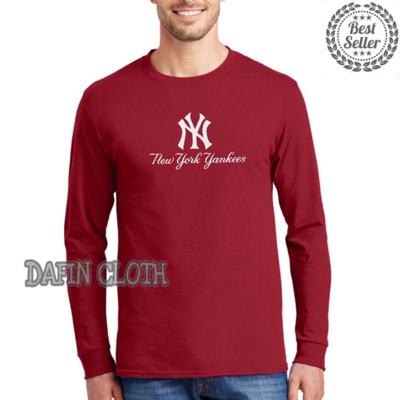 เสื้อยืดแขนยาวผู้ชาย New York Yankees