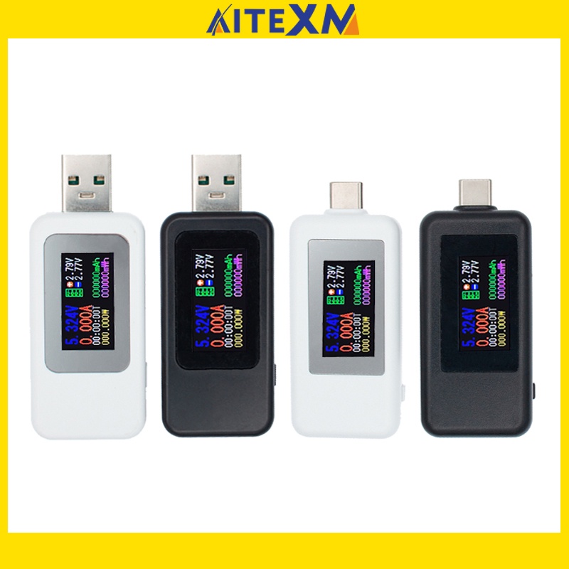 10 in 1 เครื่องทดสอบโวลต์มิเตอร์ดิจิทัล แอมป์ โวลต์แอมมิเตอร์ แอมมิเตอร์ พาวเวอร์แบงค์ ชาร์จ USB TYPE-C DC KWS-MX18L KWS-1902C