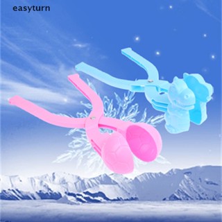 Easyturn แม่พิมพ์ปั้นลูกบอลหิมะ แบบคลิปหนีบ ของเล่นสําหรับเด็ก