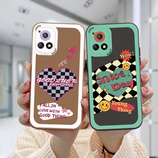 เคสโทรศัพท์มือถือแบบนิ่ม ลายตาหมากรุก หัวใจ สําหรับ VIVO Y21S Y20S Y12i Y15S Y12S Y12 Y20 Y91C Y21 2021 Y30 Y91 Y30i Y93 Y95 Y15 Y17 Y53 Y50 Y53S