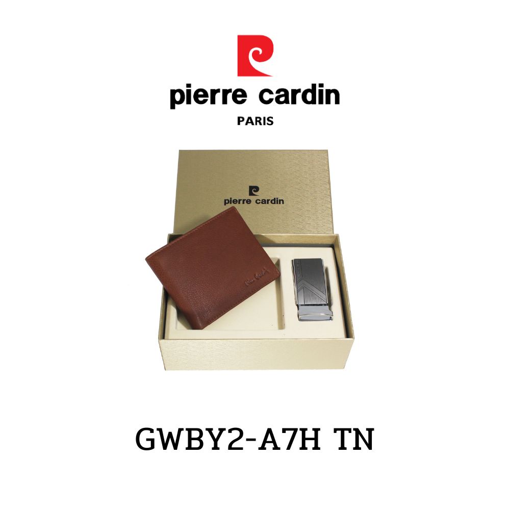 Pierre Cardin Gift set กิ๊ฟเซ็ทกระเป๋าธนบัตร+เข็มขัด รุ่น GWBY2-A7H