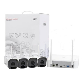 กล้องวงจรปิด 4ตัว กล้องWifi กล้องไร้สาย กล้องไวไฟ UNV รุ่น KIT/NVR301-04LB-W/4*2122SR3-F40W-D UNV wifi