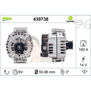 439738 ไดชาร์จ Valeo รุ่น BENZ OM651 W204/W212/C218/C207/W239/W166 metal pulley