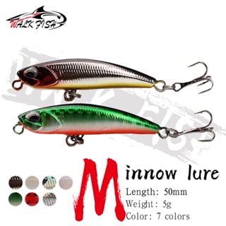 Walk FISH เหยื่อตกปลาพลาสติกแข็ง ขนาดเล็ก 5 ซม. 5 กรัม