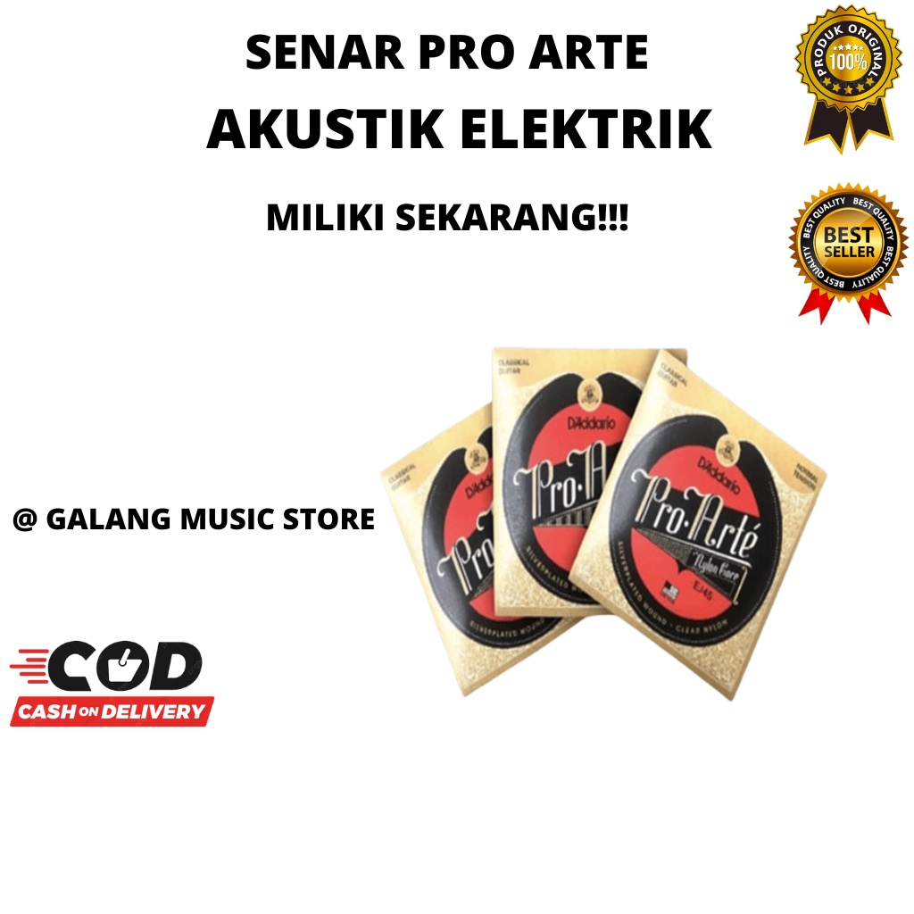 PRO ARTE BRAND CLASSIC NYLON ELECTRIC ACOUSTIC GUITAR STRINGS
