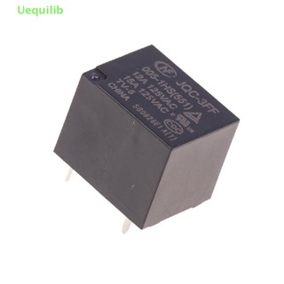 Uequilib รีเลย์เปิด Dc HF-JQC-3FF-5V 12V 24V 4 ฟุต 10A 1 ชิ้น