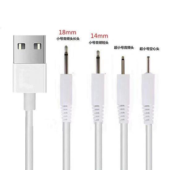 ๑ ▨▽สายชาร์จผลิตภัณฑ์สำหรับผู้ใหญ่แบบเข็ม 2.0 รูกลมเล็ก 2.5 เข็มเสียงประเภทเครื่องสั่นนวดสนุก