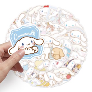 พร้อมส่ง! CINNAMOROLL SANRIO Sticker สติกเกอร์กันน้ำรูปแบบที่แตกต่างกัน 50 ชิ้น