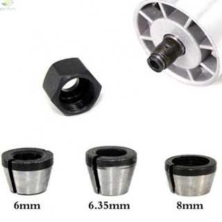 【ECHO】6mm/6.35mm/8mm Collet-Chuck Adapter With Nut For Engraving Trimming Machine【Echo-baby】