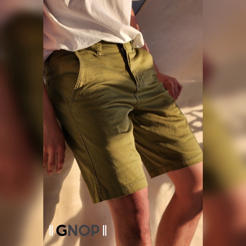 GNOP กางเกงขาสั้น ผ้ายืด ใส่สบาย กางเกงขาสั้นผู้ชาย รุ่น G419