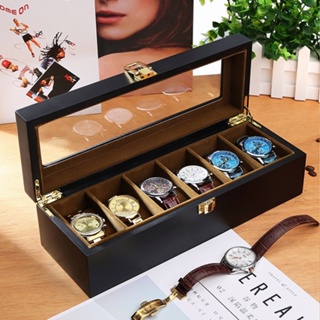 *พร้อมส่ง*ไม้แท กล่องนาฬิกา 3 5 6 8 10 12 18 20 เรือน กล่องใส่นาฬิกา กล่องไม้นาฬิกา Watch Box กล่องเก็บนาฬิกาข้อมือ