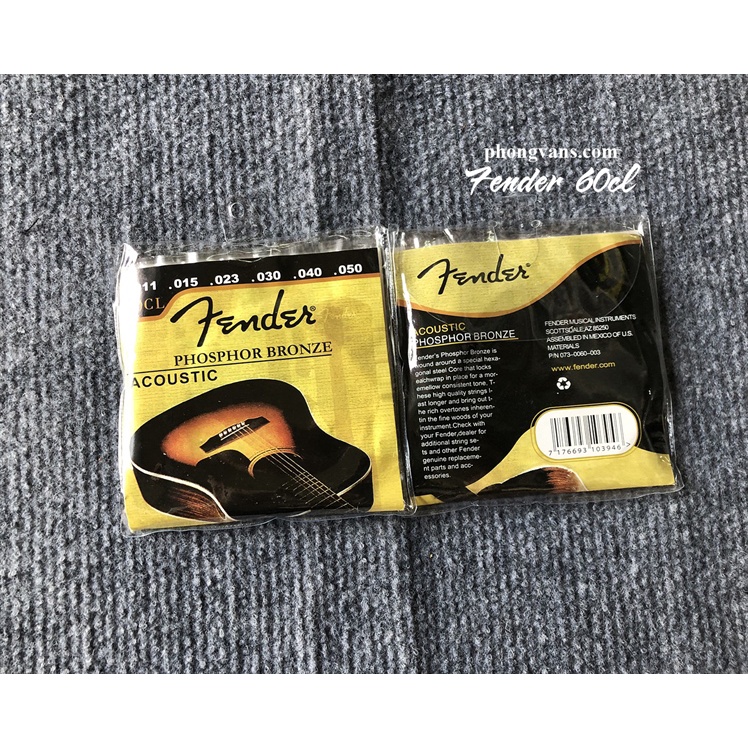 สายกีต้าร์โปร่ง Fender 60CL