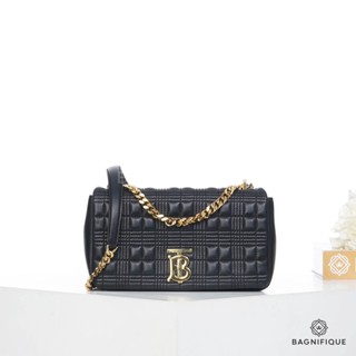 BURBERRY LOLA SMALL BLACK QUILTED LEATHER GHW