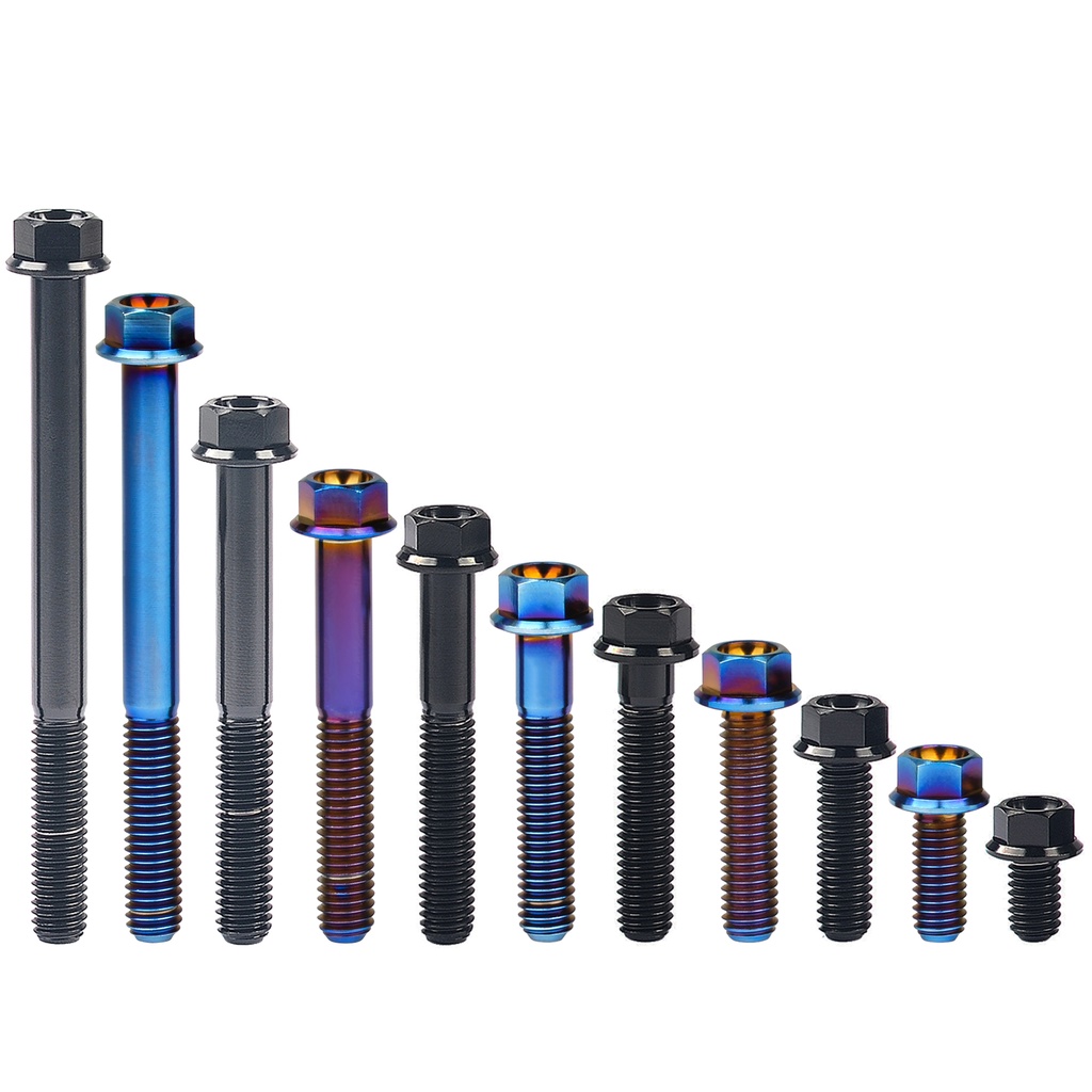 Wanyifa สกรูไทเทเนียม หัวหกเหลี่ยม M6x10 15 20 25 30 35 40 45 50 55 60 65 70 75 80 90 มม. สําหรับรถจักรยานยนต์