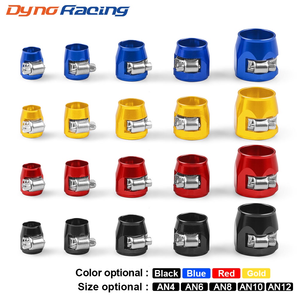 2 ชิ้น Hose Clamp คลิปหนีบท่อน้ํามันเชื้อเพลิง AN4 AN6 AN8 AN10 AN12 Oil Water Tube Hose Fittings Fi