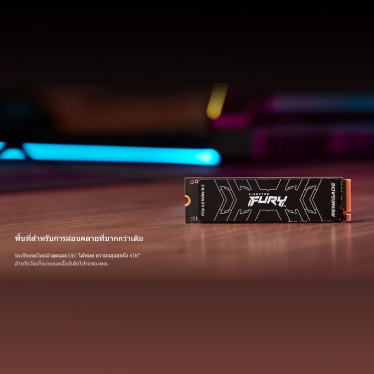 Kingston FURY Renegade with HEATSINK NVMe M.2 SSD 500GB I 1TB I 2TB PCIe 4.0 (SFYR)