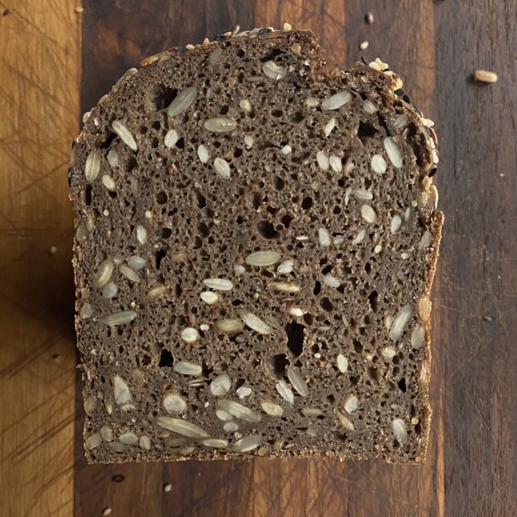 [อบวันอังคารเท่านั้น] Sourdough Rye Bread (100% Whole Grain)