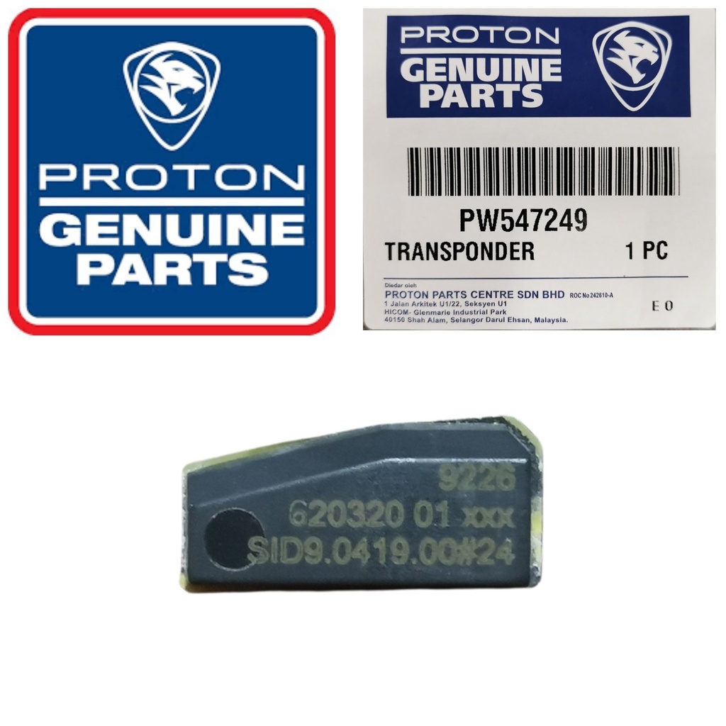 Proton Saga BLM FLX Gen2 เก่า Persona Satria Neo Exora Key Transponder ไฟฟ้านาฬิกาปลุกชิป Alam Batu PW547249