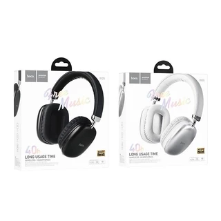 (W35) Hoco หูฟัง​Bluetooth ไร้สาย​แบบครอบหู​ รองรับ​การเล่นเพลง​ แบตเตอรี่​ทนทาน​ หูฟังสายแฟY2K สินค้ามาใหม่