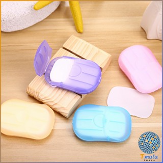 Tmala สบู่เเผ่น แบบพกพา หอมกลิ่นกุหลาบ  Paper soap