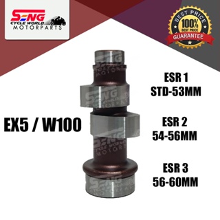 เพลาลูกเบี้ยว สําหรับ HONDA EX5 W100 SHAFT-ESR 1 (STD-53 มม.) 2 (54-56 มม.) 3 (56-60 มม.)