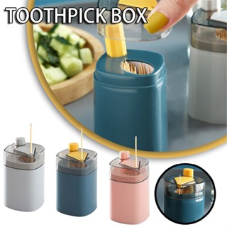 Automatic Pop-up Toothpick Box Holder Container Portable Toothpick Dispenser