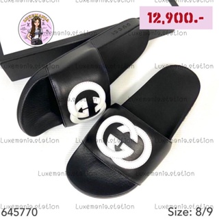 👜: New!! Gucci Logo Slide Sandals 645770‼️ก่อนกดสั่งรบกวนทักมาเช็คสต๊อคก่อนนะคะ‼️