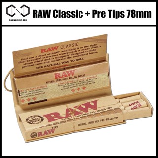 RAW Classic + Pre Tips 78mm