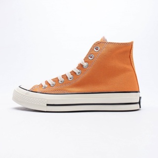 Converse All Star 1970s รองเท้าผ้าใบลําลอง ข้อสูง แฟชั่นสําหรับผู้ชาย ผู้หญิง สีส้ม -2148