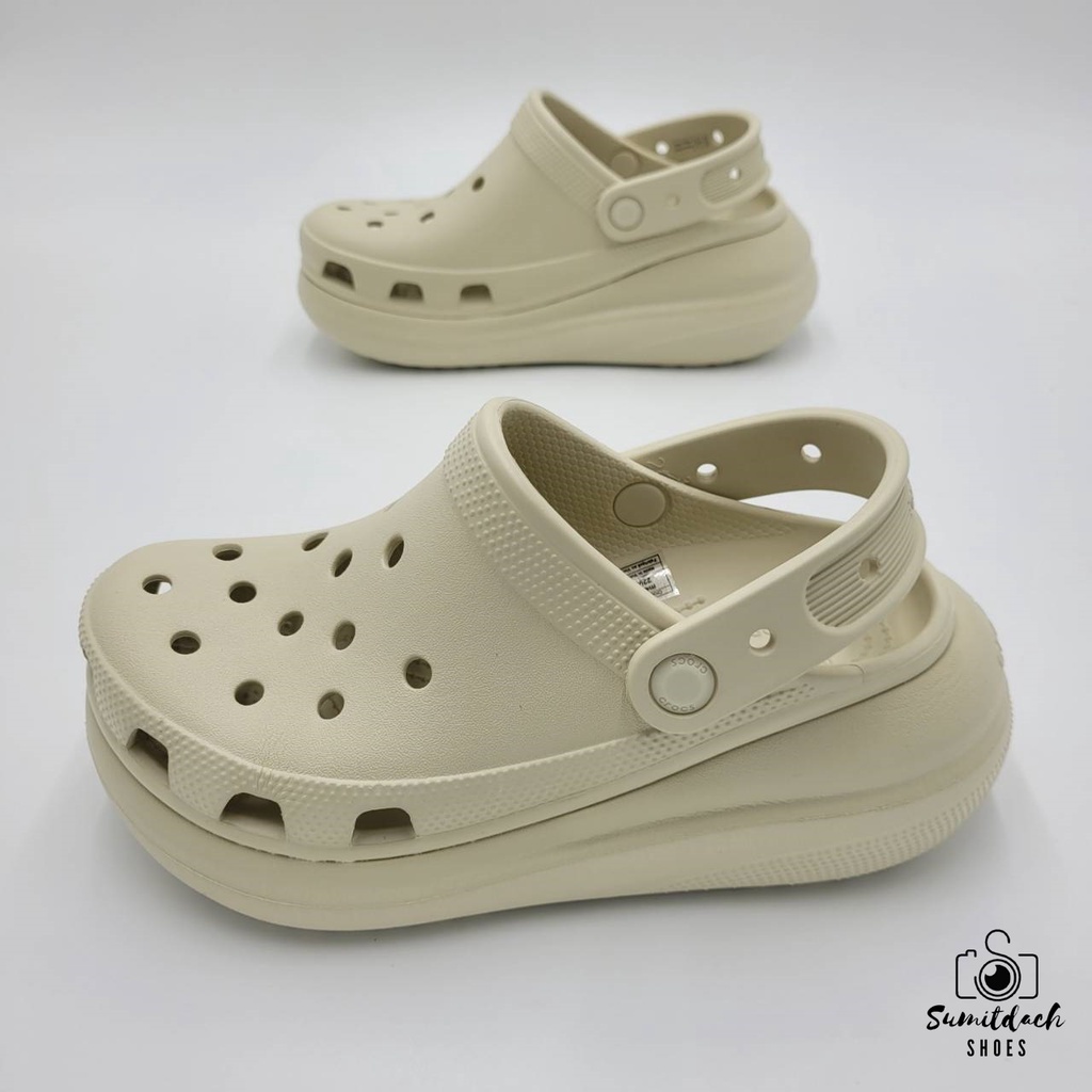 พร้อมส่ง !!! รองเท้าลำลองแฟชั่น สไตล์ Crocs Classic Crush Clog (Unisex)