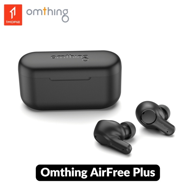 1more Omthing AirFree Plus Tws หูฟังบลูทูธไร้สาย 5.2 ไมโครโฟน 4 ตัว ENC ไดนามิก 7 มม. เล่นได้นาน 23 