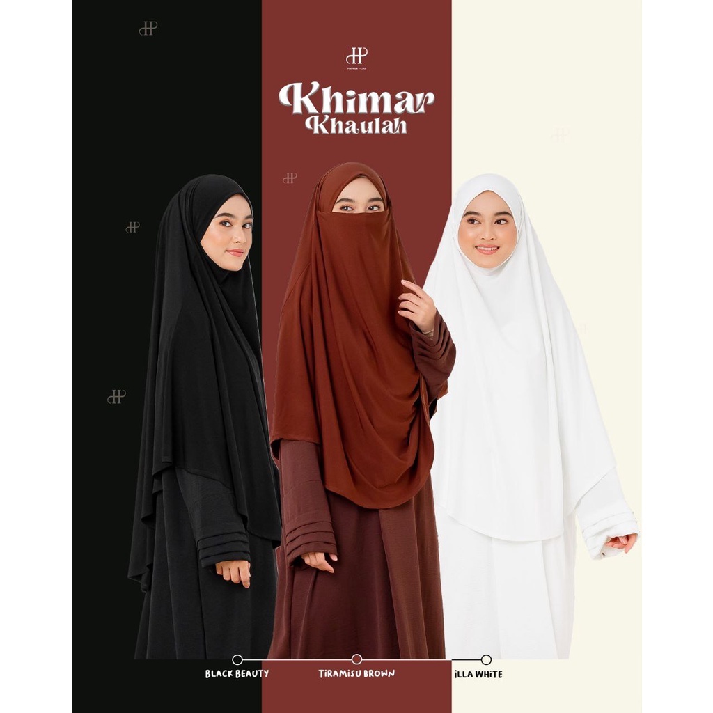 PROPERHIJAB COLLECTION UMRAH KHIMAR KHAULAH | ฟาติมะห์ จูบาห์