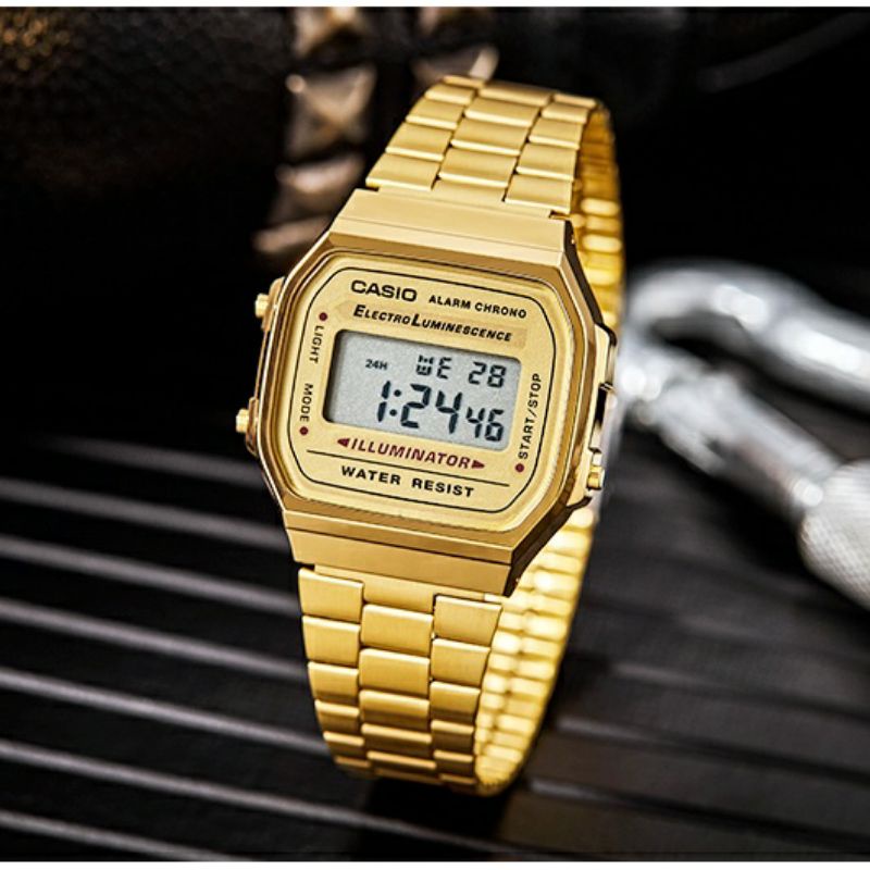 Casio watch นาฬิกา รุ่น A168WG-9W  นาฬิกาเรือนทอง สไตล์วินเทจสุดฮิต