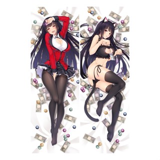 Kakegurui ปลอกหมอนคอสเพลย์ การ์ตูนญี่ปุ่น Loli Jabami Yumeko Dakimakura Kawaii Girl Hugging Body Otaku Pilow Waifu แนวเซ็กซี่