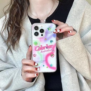 เคสโทรศัพท์มือถือ แวววาว หลากสี สําหรับ iPhone 11 12 12promax 13 13pro 13promax 14 14pro 14promax