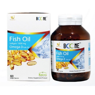 BOONE FISH OIL 60 CAPSULES น้ำมันปลา EPA 330 mg DHA220 mg อาหารเสริมสำหรับผู้สูงอายุช่วงนี้ น้ำมันปลาบำรุงร่างกาย