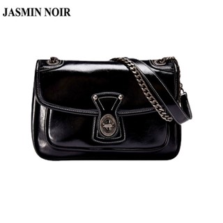 Jasmin NOIR กระเป๋าสะพายไหล่ กระเป๋าถือ หนัง PU สําหรับสตรี