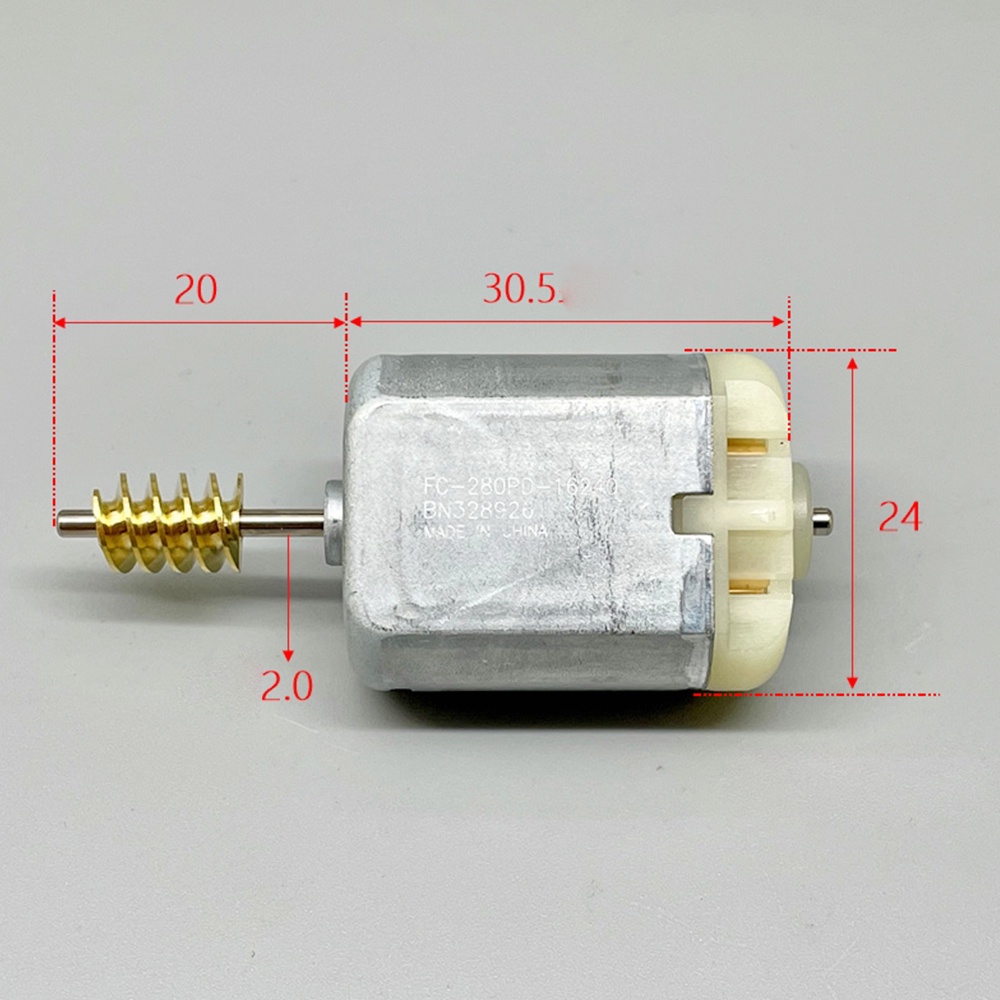 Mabuchi DC 8V-16V Mini FC-280PD-16240 มอเตอร์แปรงคาร์บอนไฟฟ้า 12 โวลต์ 7900RPM สําหรับยานยนต์เซ็นทรัลล็อคพร้อมหนอน
