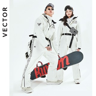 VECTOR new mens and womens adult neutral ski suit warm breathable one-piece snow suit mens and womens outdoor ski jacket 8KDP