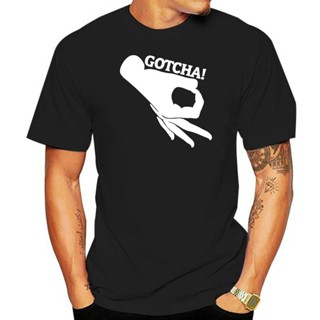 เสื้อยืดลําลอง แขนสั้น พิมพ์ลายเกม Gotcha Finger Circle Streetwear สําหรับผู้ชาย