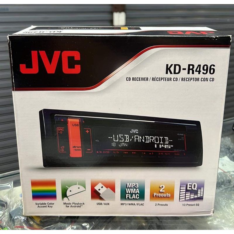 JVC KD-R496 เครื่องเสียงติดรถยนต์