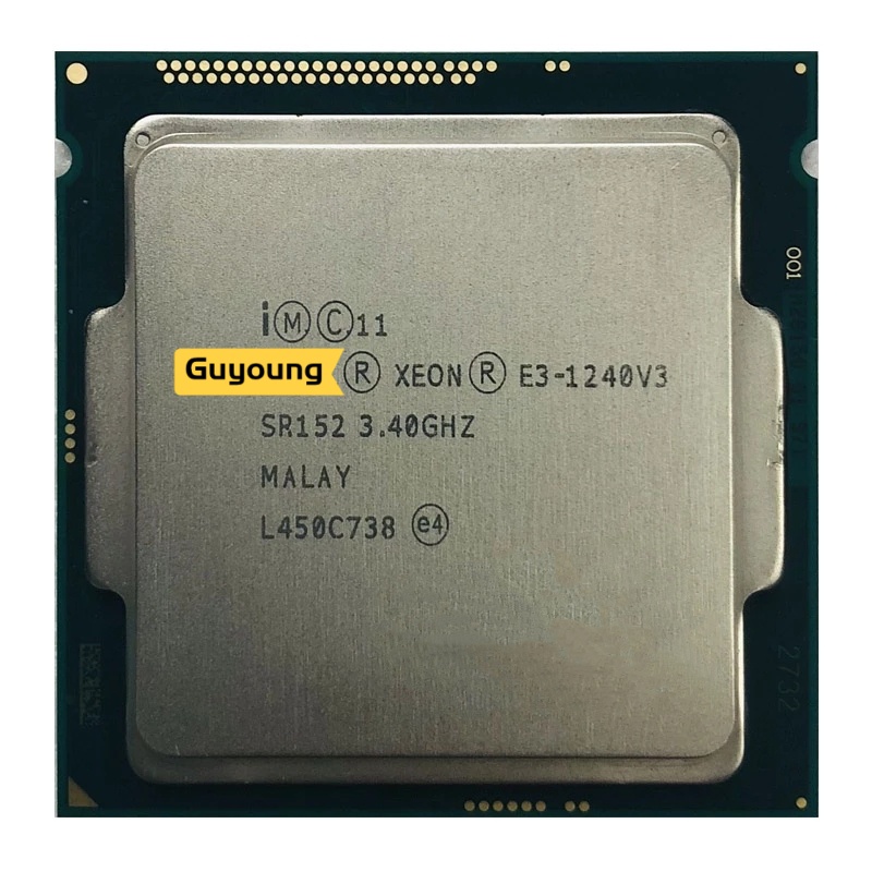 Xeon E3-1240 v3 E3 1240v3 E3 1240 v3 3.4 GHz Quad-Core แปดเธรด CPU โปรเซสเซอร์ 8M 80W LGA 1150