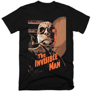 เสื้อยืด ผ้าฝ้าย 100% พิมพ์ลายภาพยนตร์ The Invisible Man สําหรับผู้ชาย