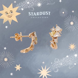 STARDUST THE LAGOON EARRING  Diamond : 0.645 cts/10 pcs  Fancy yellow diamond : 0.21 cts/2 pcs