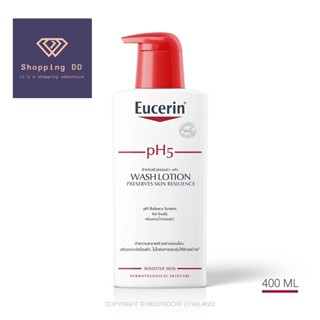 Eucerin pH5 Skin Protection Wash Lotion 400 ml. ยูเซอริน พีเอช5 สกิน โพรเทคชั่น วอช โลชั่น 400 มล.