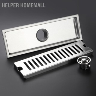 Helper HomeMall  Helper HomeMall ท่อระบายน้ำฝักบัวยาวสแตนเลสระงับกลิ่นกายท่อระบายน้ำชั้นถอดได้สำหรับห้องน้ำโรงแรม