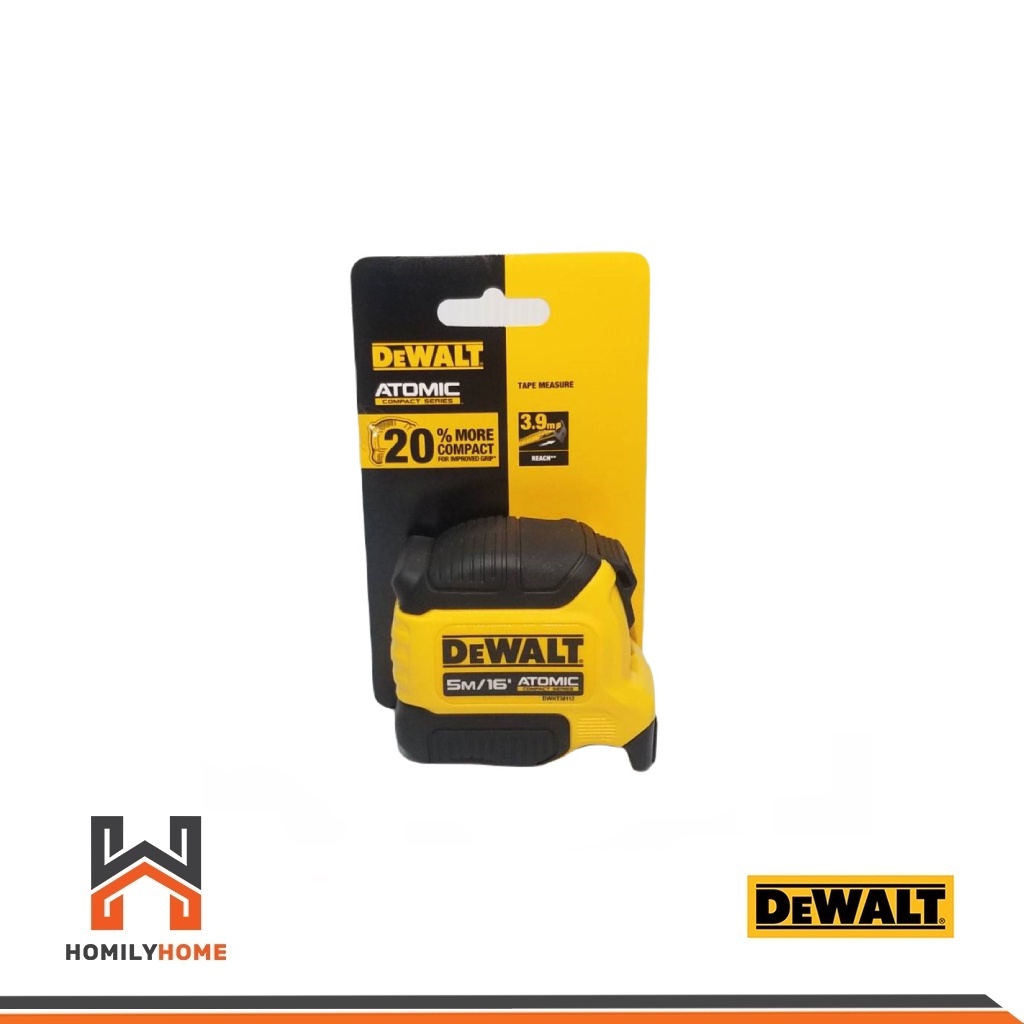 DEWALT ตลับเมตร ยาว 5 เมตร ATOMIC รุ่น DWHT38112 ยาว 8 เมตร รุ่น DWHT38118