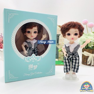 ตุ๊กตาเด็กข้อต่อ ตุ๊กตา BJD เด็ก ตุ๊กตาบาโบลี 3D Eyes 16cm พร้อมชุดเสื้อผ้าและรองเท้า