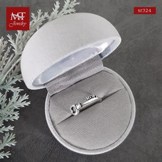 MT แหวนเงินแท้ รูปกุญแจ มีคำว่า Hope งานรมดำ ไซส์: 52, 54, 57, 59 Solid 925 Sterling Silver Ring (sr324) MT Jewelry มณีธารา